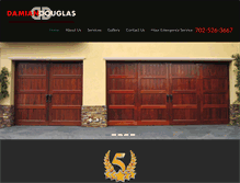 Tablet Screenshot of damiandouglasgaragedoor.com